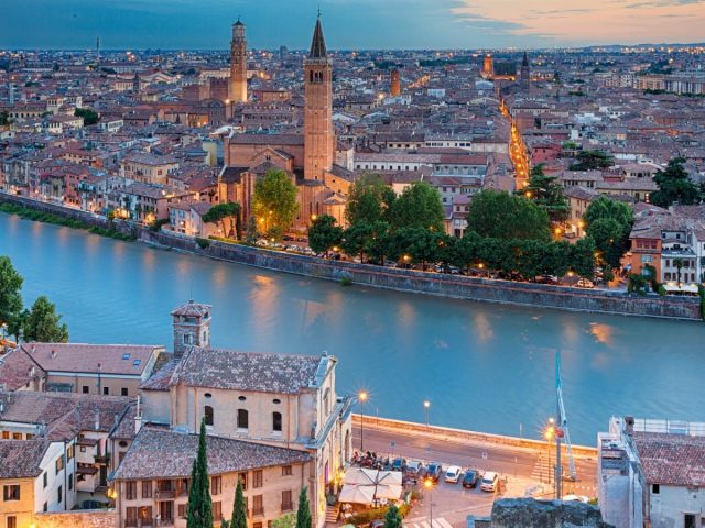 Verona a beautiful and romantic city worthwhile visiting in the north of Italy.